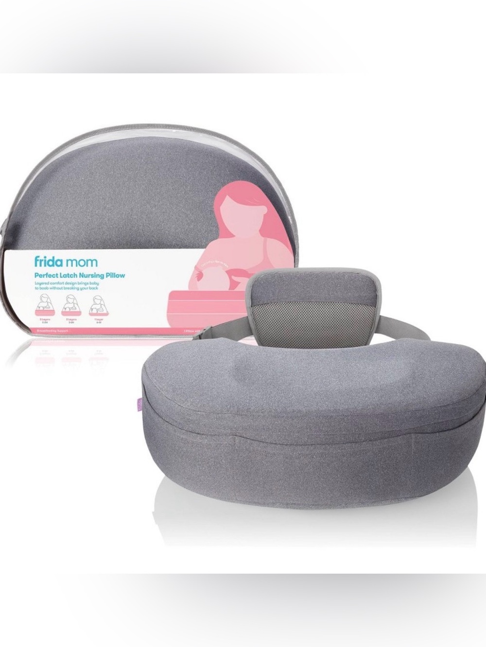 Frida Mom Adjustable Nursing Pillow in Gray